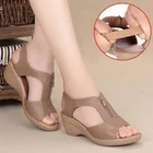 Сандалии женские с открытым носком, дышащие удобные босоножки, модная обувь, 2022