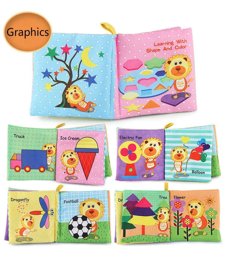 Новое поступление 0 36 месяцев Детские игрушки книжки из мягкой ткани звук шелеста