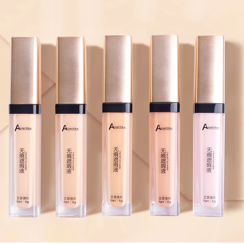 Full Cover Liquid Concealer 5 Colors Professional Cream Pores Dark Circles Waterproof Face Contour Makeup Primer | Красота и здоровье