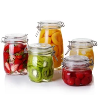 household glass snacks dried fruit storage bottle kitchen tea caddy food bottles honey lemon pickles airtight storage jars