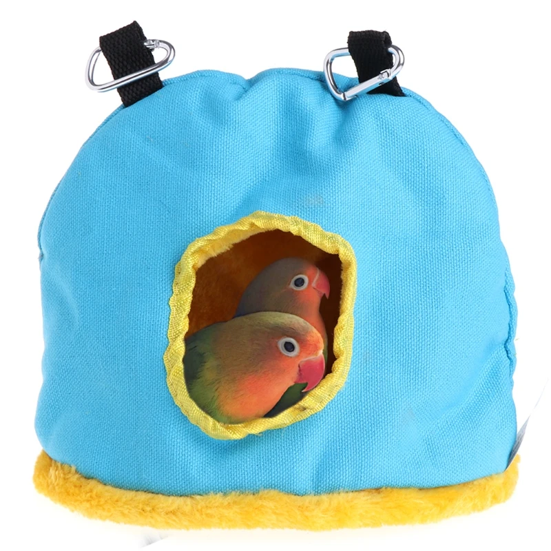 

New Parrot Nest Plush Warm Winter Hammock Pet Bird Hanging Swing Bed Cave 3 Size