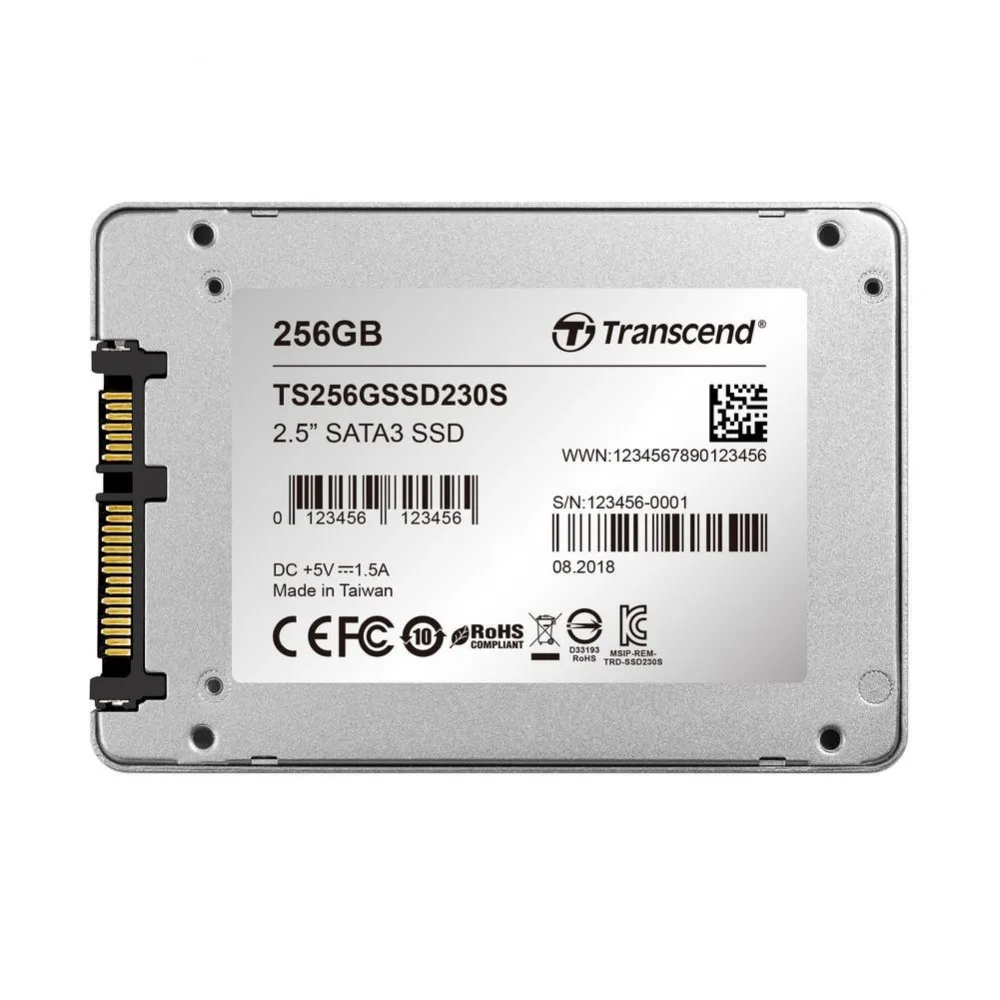 Твердотельный накопитель Transcend SSD230 2.5&quot SATA III 3D NAND TLC 256 Гб
