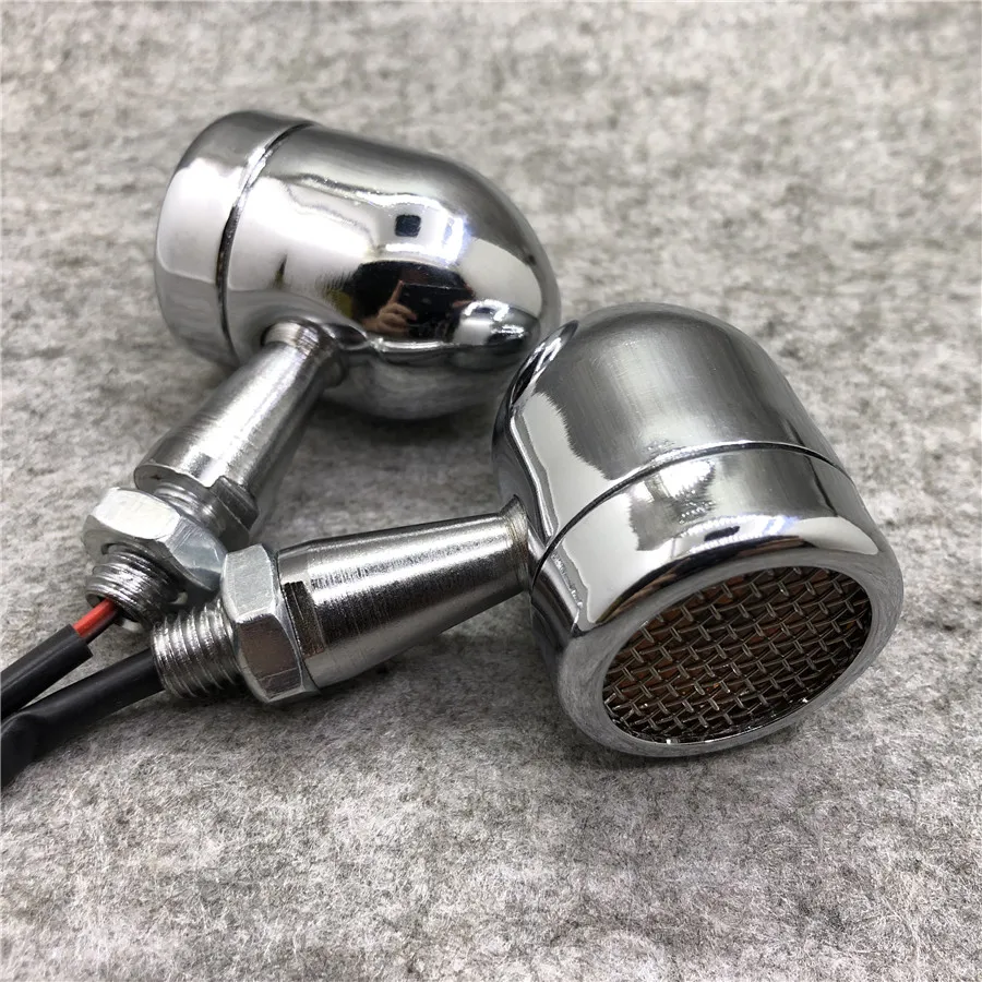 Универсальный хромированный светодиодный индикатор поворота мотоцикла для Triumph