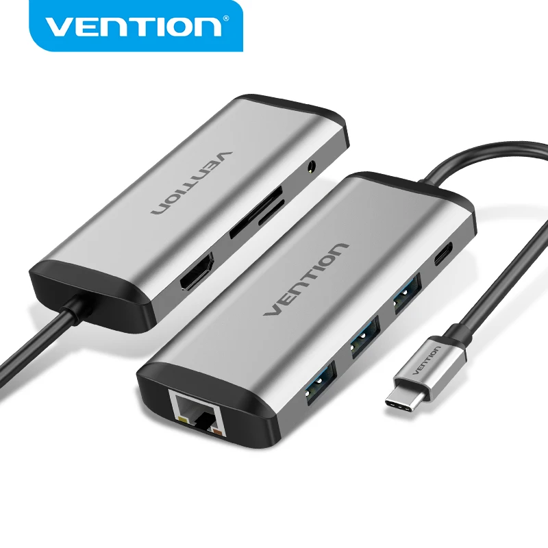 Vention Thunderbolt 3 док-станция USB 0 type C к HDMI концентратор RJ45 для MacBook Pro nintendo huawei P30/P20 samsung usb