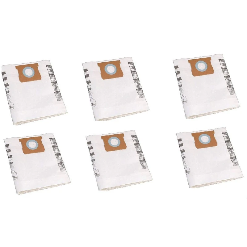 

6 Pcs Universal Dry Vac Dust Bag 5 to 8 Gallon Vacuum Cleaners for Shop Vac 5-8 Gallon Ridgid VF Dust Bags