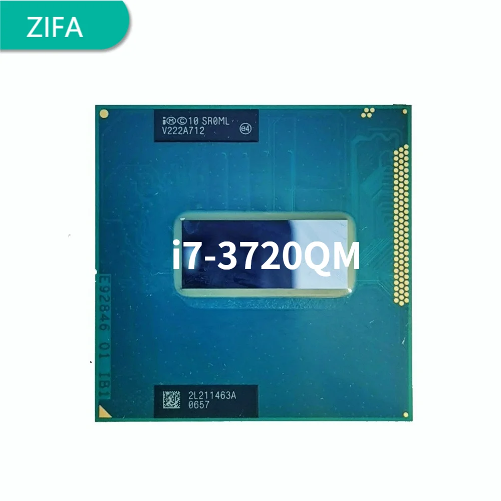 Intel Core i7-3720QM i7 3720QM SR0ML 2.6 GHz Quad-Core Eight-Thread CPU Processor 6M 45W Socket G2 / rPGA988B