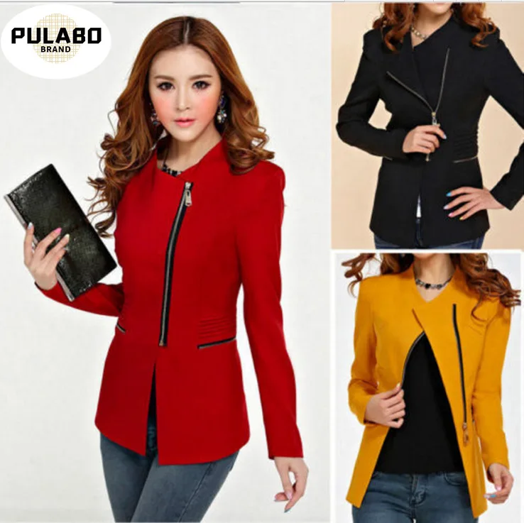 

2021 Spring Autumn Fashion Women Blazer Long sleeve Jacket Suit Casual Coat Short Slim Fit Outerwear Blaser Work Wear