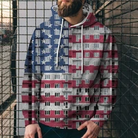2021 new spring and autumn mens hoodies long sleeve with hood pullover 3d printed flag pattern trend patterns oversized hoodies
