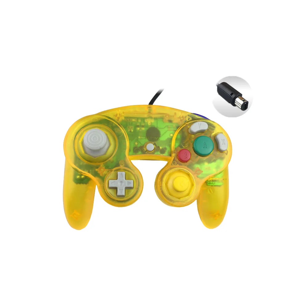 Прозрачный цветной проводной геймпад контроллер джойстик с одной точкой для