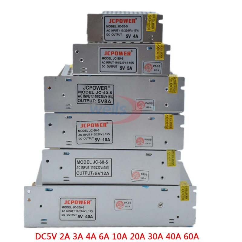 Светодиодный трансформатор 5 в пост. Тока 10/20/30/40/50/100/150/200/300 Вт|light driver|led light driverdriver