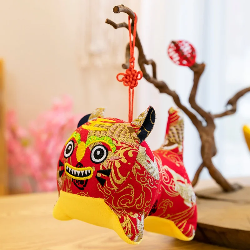 

2022 китайский новый год кукла-Тигр декорирование весеннего фестиваля вечевечерние НКИ 2022 Новогодние украшения китайские новогодние подарк...