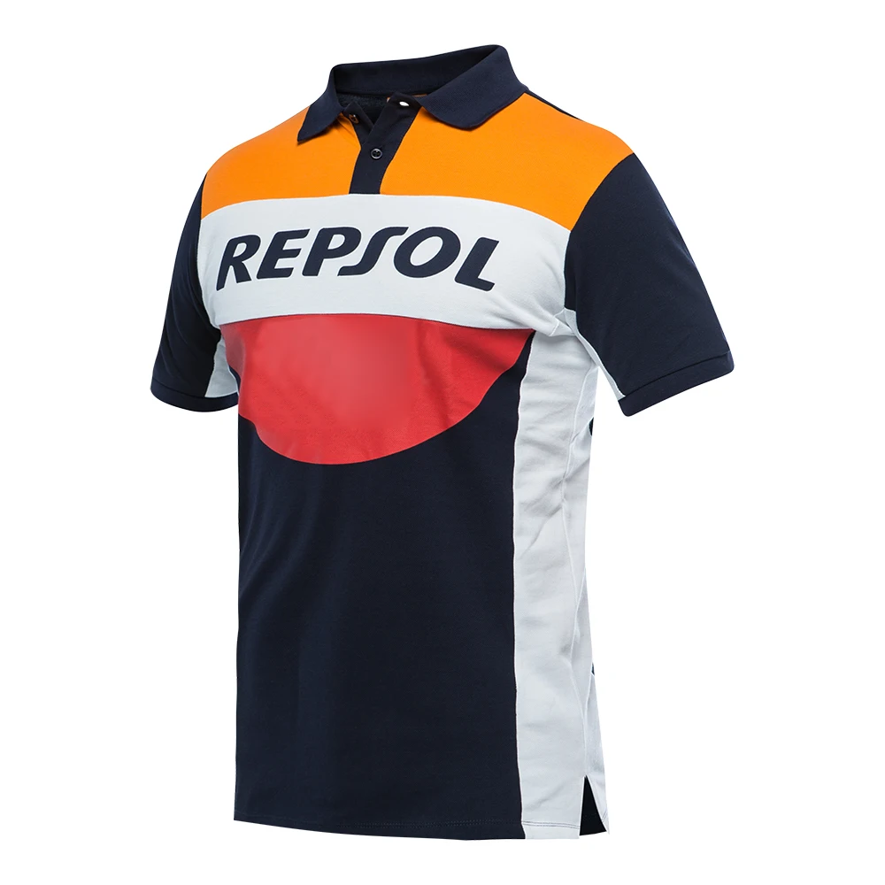Repsol Polo Shirt Motorcycle ATV Bike Riding Motocross Mountain Bicycle Men's T-shirt | Автомобили и мотоциклы