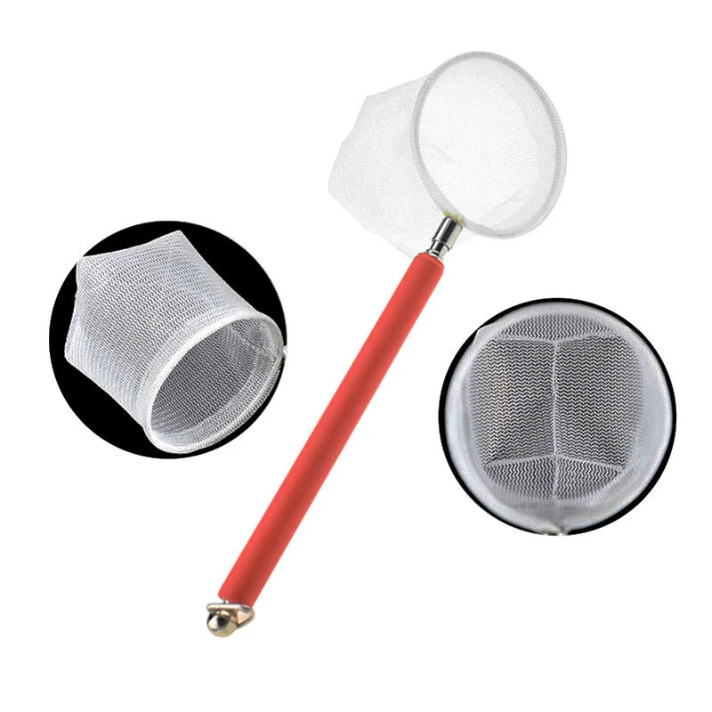 

Adjustable Aquarium Catching Shrimp Net Fish Tank Catch Net Retractable Small Stainless Steel Rod Square Round Shape Fishing Net