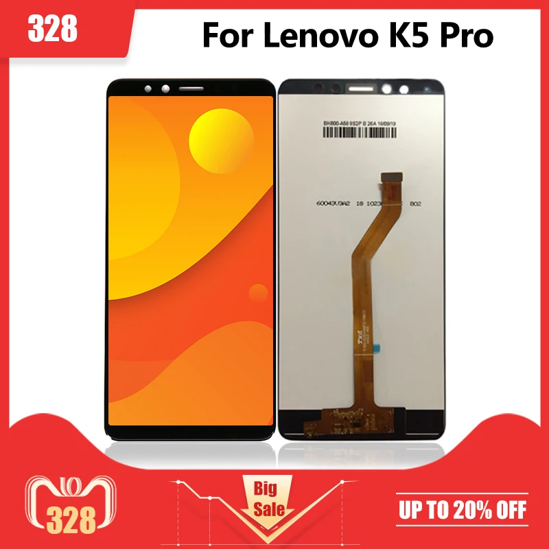 ЖК дисплей для Lenovo K5 Pro дигитайзер сенсорного экрана экран бесплатная