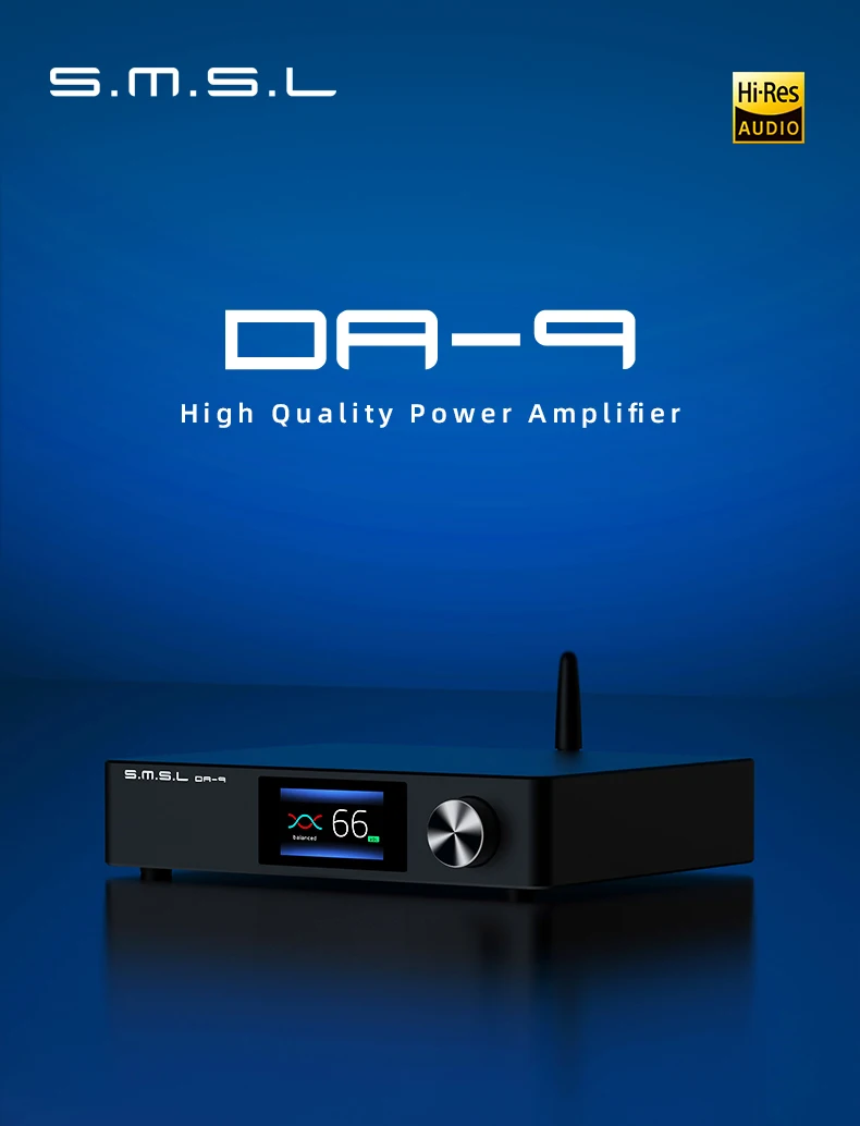 Усилитель мощности звука SMSL DA-9 Bluetooth 5 0 с поддержкой aptX DA9 NJW1194 вход RCA/XLR/BT