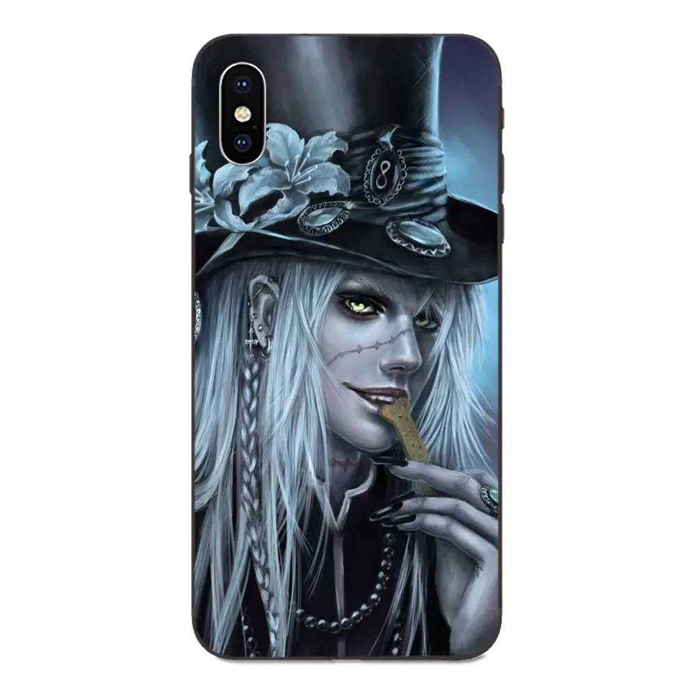 Black Butler Kuroshitsuji мягкий принт Капа для Galaxy A8 A9 звезды Примечание 4 8 9 10 S3 S4 S5 S6 S7 S8 S9 S10