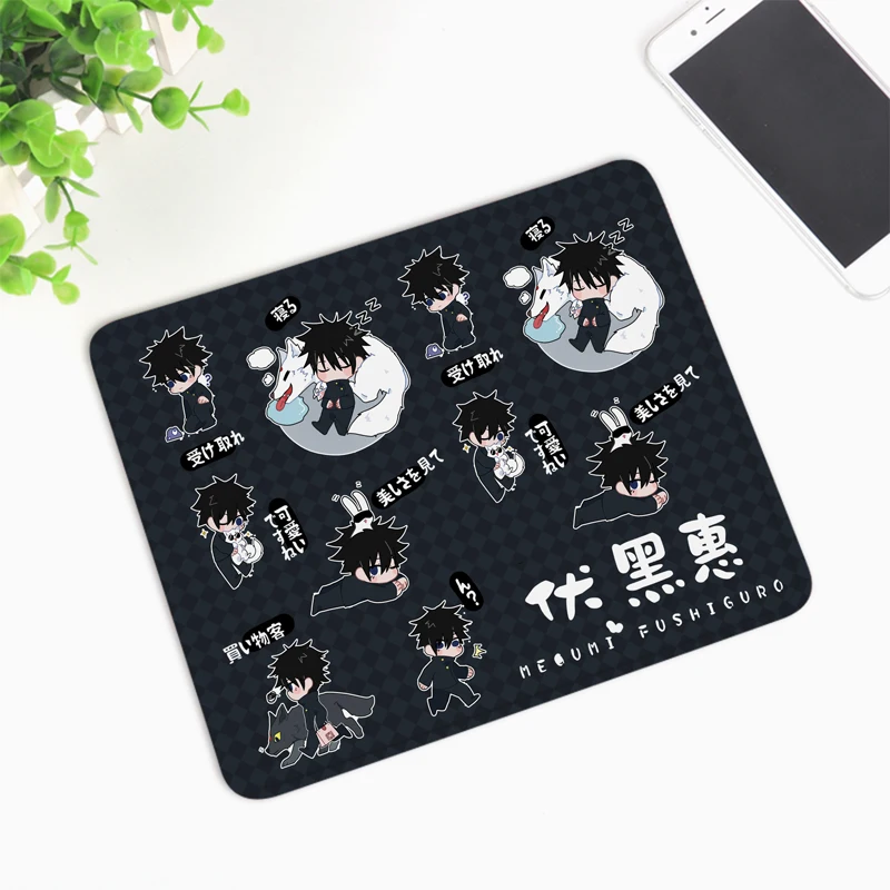 

Мультфильм милый коврик для мышки с аниме Jujutsu кайсен Юдзи Itadori Gojo Satoru Toge Inumaki компьютерной мыши коврик настольный игровой коврик Отаку