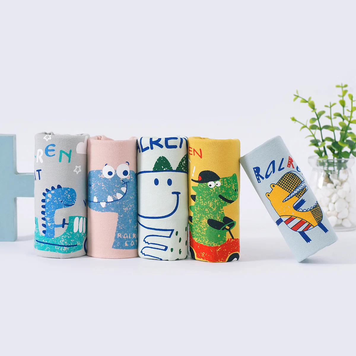 

5 Pcs/lotKids Boxer panties Cotton Kids Boys Underwear Children's Boxer For Boy Shorts Panties Teenage Dinosaur Underpant