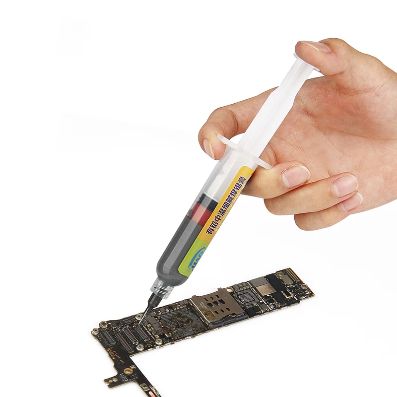 10cc Syringe Soldering Paste Flux Melting Point 183℃ Solder Tin for Circuit Board SMT SMD PCB BGA Welding Repair Tool | Инструменты