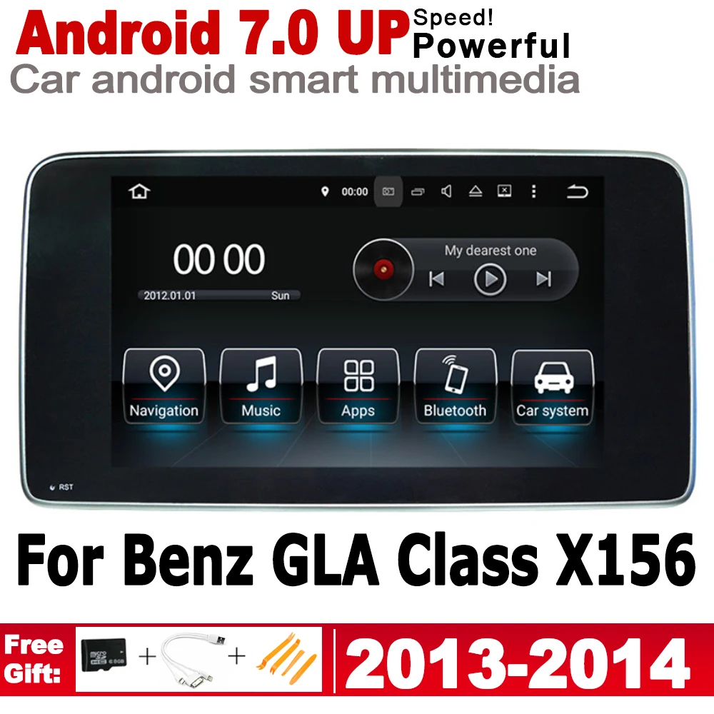 Автомобильный мультимедийный плеер Android для Mercedes Benz GLA Class X156 2013 ~ 2014 NTG gps навигация