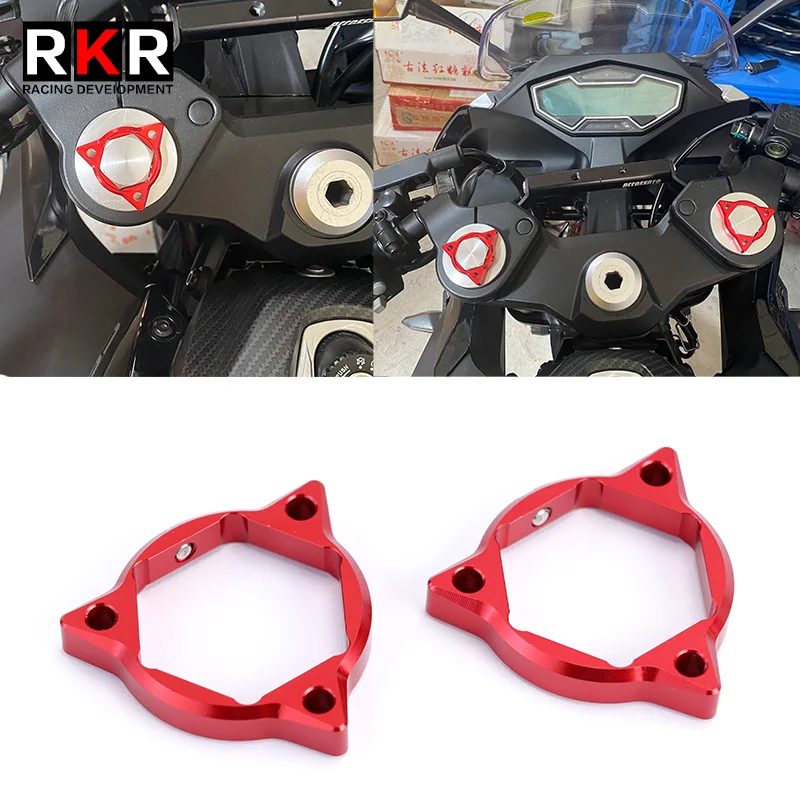 

Motorcycle Modified Front Shock Absorber Fork Knob Adjuster Screw Aluminum Decorative Cover For QJMOTOR QJ350GS SRK350 SRK 350