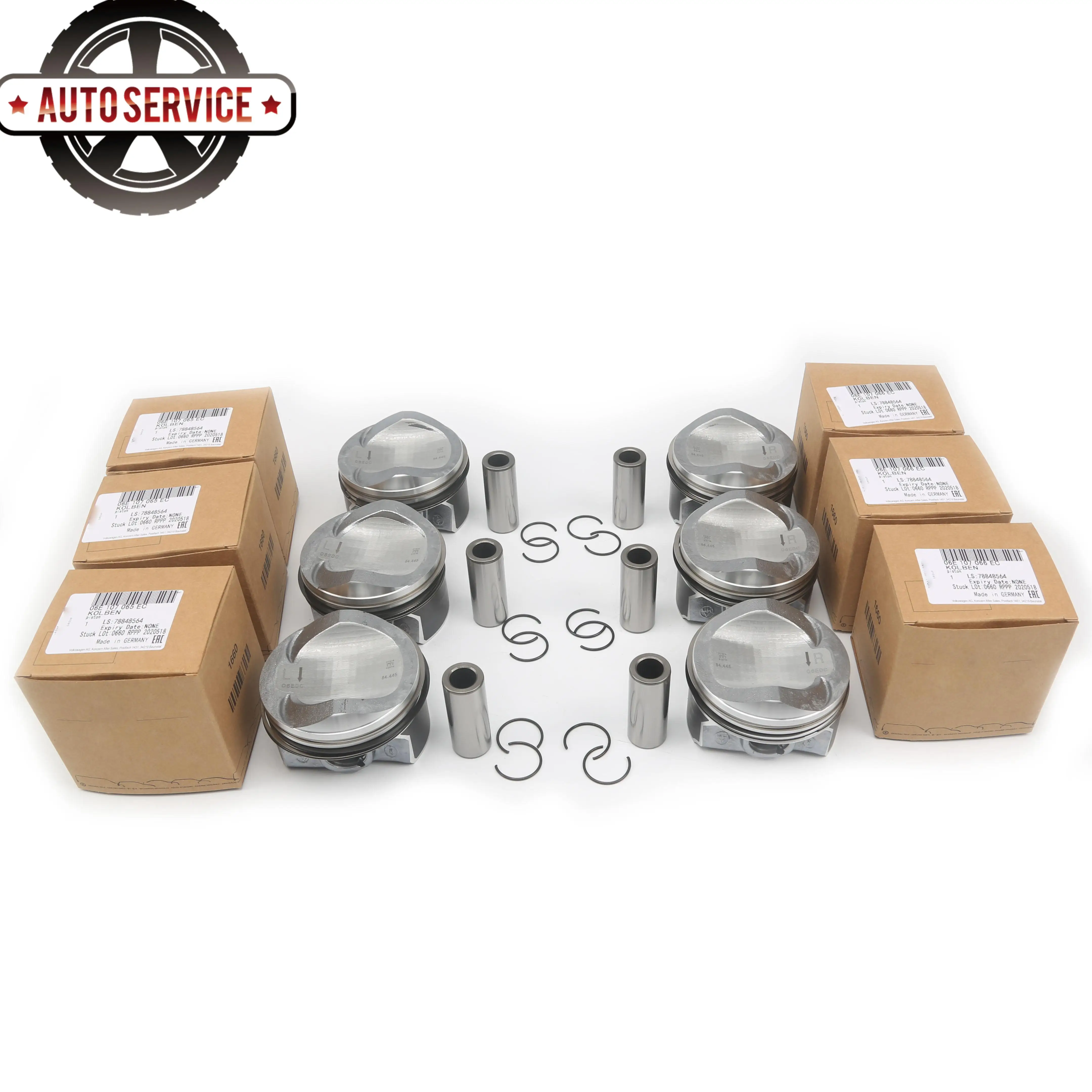 

For Audi A4 A5 A6 A8 A7 Sportback Q7 S4 S5 S6 S8 Quattro 3.0TFSI CREC CRED Piston & Piston Rings Assembly 06E 107 065 EC 22MM