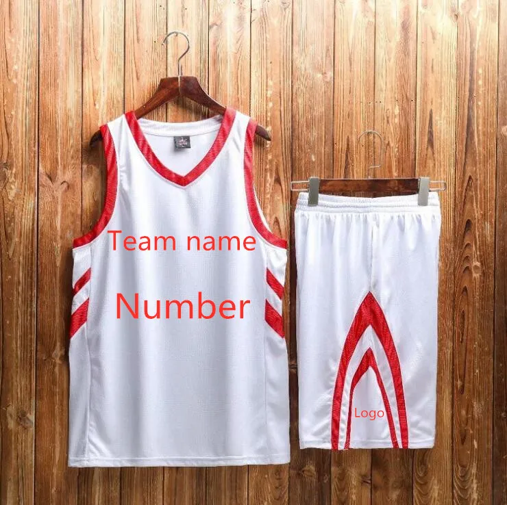 Пользовательское имя и номер Новая баскетбольная форменная одежда взрослые