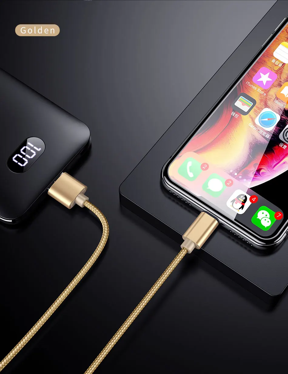 ROCK USB кабель для iPhone 11 Max Pro XR Xs X 7 8 Plus 6 6S 5 usb кабель для зарядки и синхронизации данных для iPad iOS кабель для зарядки мобильных телефонов