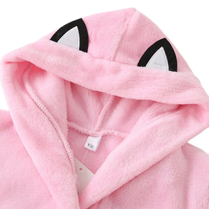 Детская осенне-зимняя ночная рубашка для маленьких мальчиков и девочек с