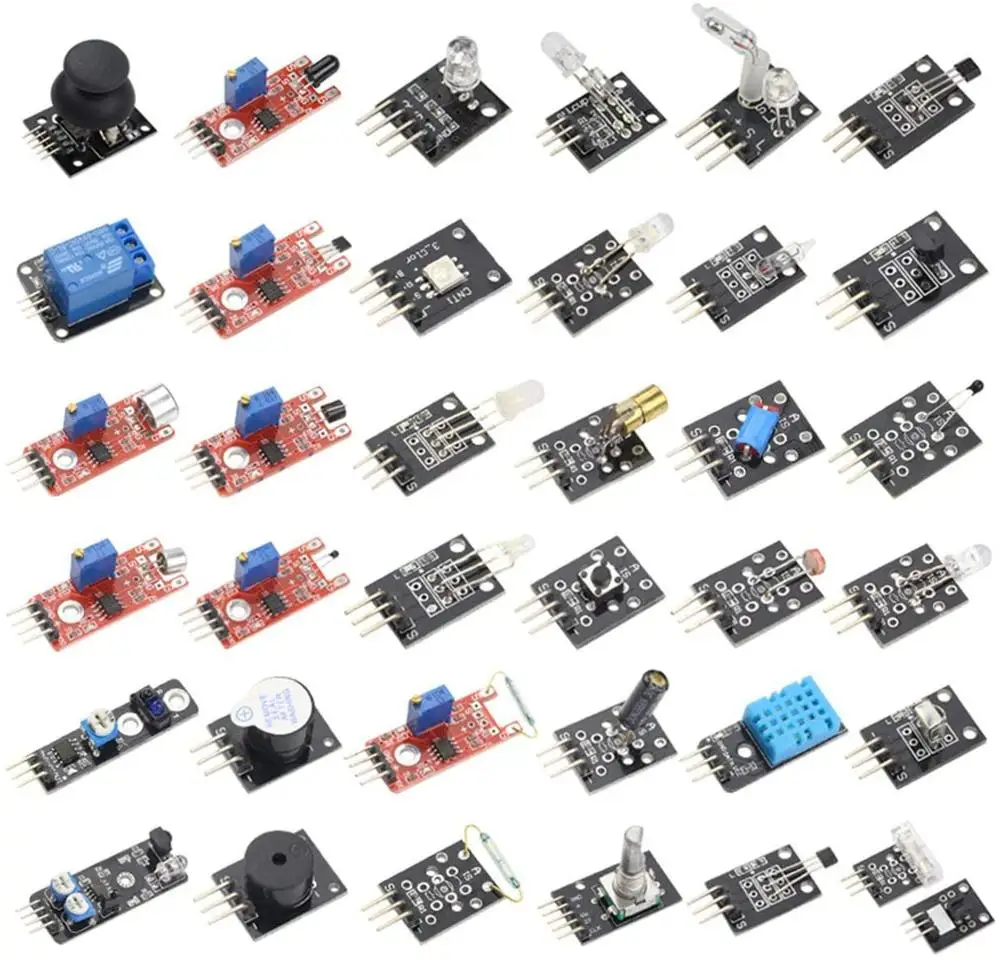Комплект датчиков 37 в 1 для arduino Sensor s стартовый набор модулей UNO R3 MEGA2560 Raspberry Pi 4 |