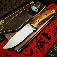 pegasi thick one piece mirror light sharp rescue knife quality outdoor hunting straight knife tactical camping knife
