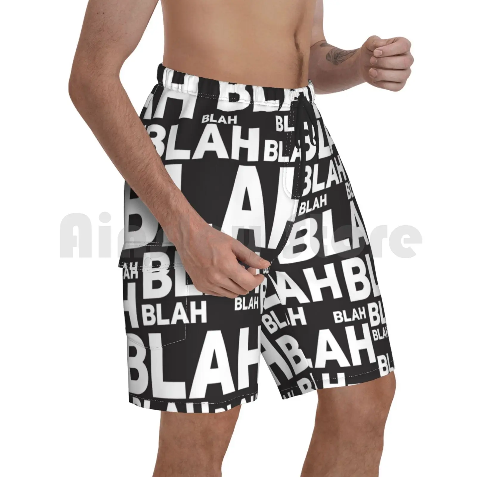 

Бла бла пляжные шорты мужские пляжные шорты одежда для плавания бла говорить Смешные высказки разговор узор