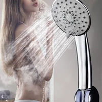 1 set multifunctional shower head power spray wall shower head with suction cup bracket and hose set durable non toxic