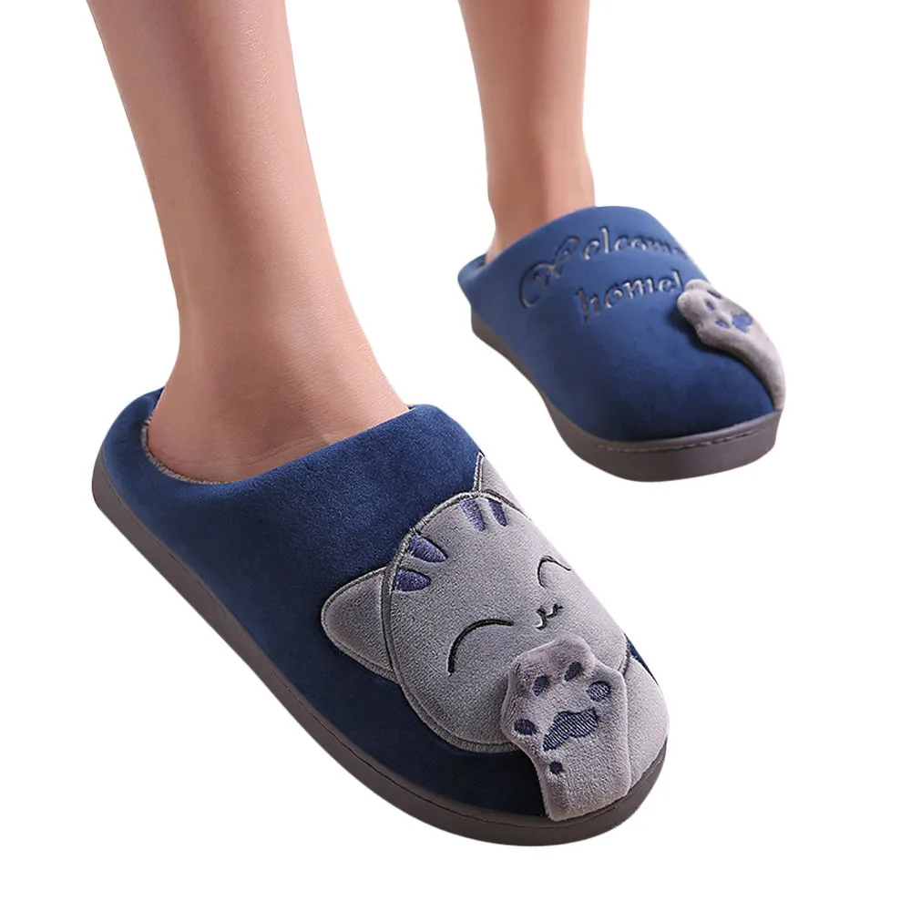 Для женщин Хэлло Китти зимние теплые домашние тапочки с изображением из