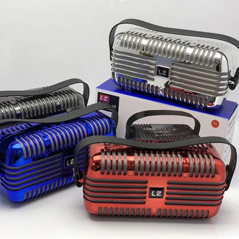 Portable high power bluetooth speaker mobile phone wireless audio FM radio subwoofer TF card music player for outdoor handle MP3 |