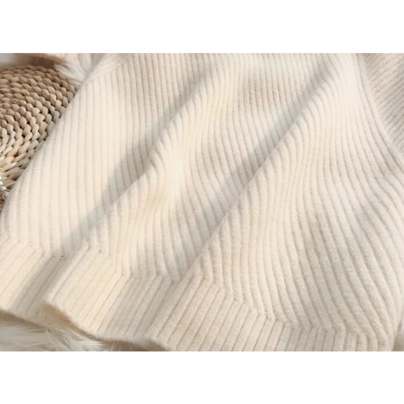 

EORUTCIZ Winter Warm Sweater Dress Women Slim Knitting Turtleneck Sexy Thick Basic Dress Long Sleeve Fashion Dress LM525