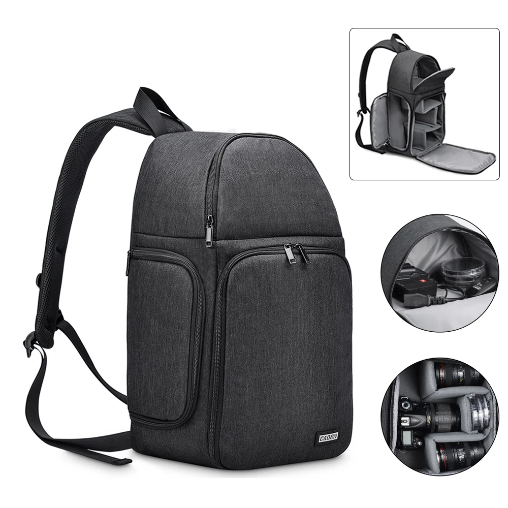Camera Multi-functional Bag Waterproof DSLR Photo For Canon 200d 4000d m50 Backpack Nikon d3500 Sony a6000 | Электроника