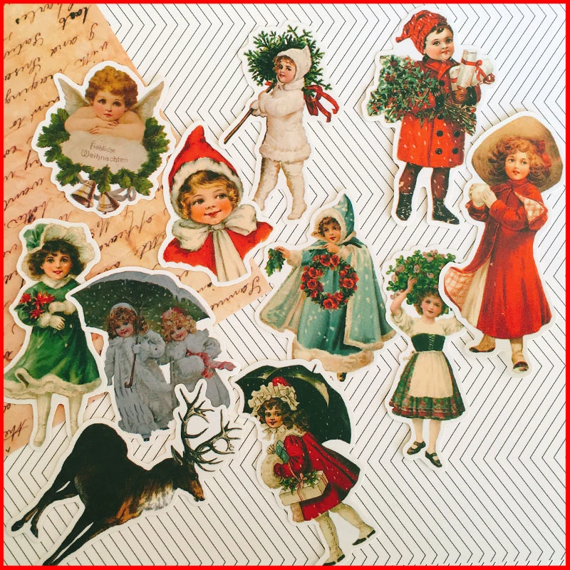 Винтажный персонализированный альбом Angel baby для стикеров материал скрапбукинга