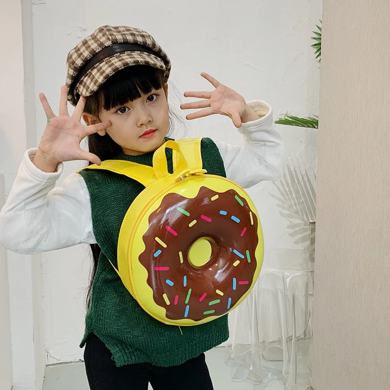 Cute Mini Backpack Little Kids Boy Girl Cotton Rainbow Doughnut Toddler For Children Gift School Bags Waterproof Backpack
