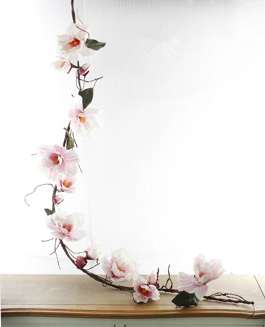 5,9 fuß Künstliche Blume Rattan Blume String Magnolia Blume Dekoration Schlafzimmer Reben – Detail 8
