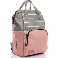 u s f mother baby care backpack gray pink