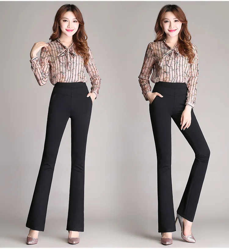 

Women's Micro Flare Pants High Waist 2020 New Fashion All-match Women's Long Pants High Quality