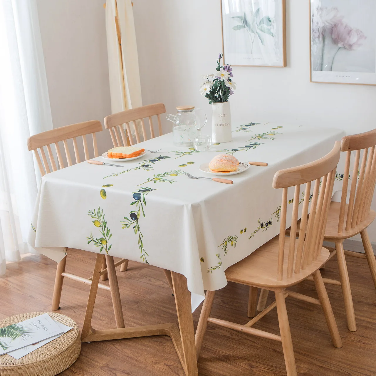 Водонепроницаемая маслонепроницаемая скатерть для стола прозрачная виниловая