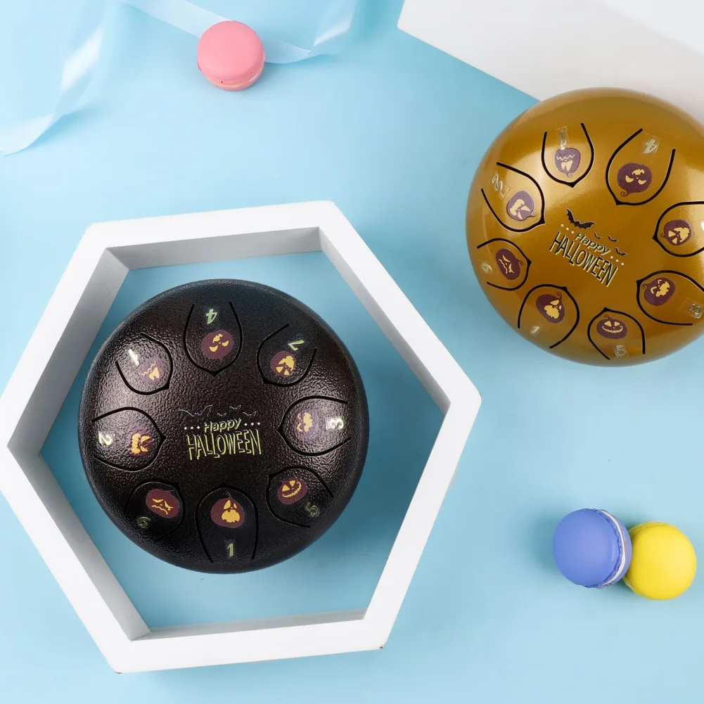 Миниатюрный стальной барабан для языка 6 дюймов 8 тонов медитации йоги