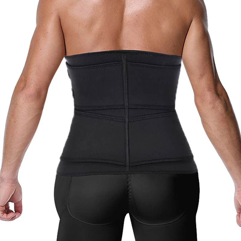 YBFDO Hot Men Sauna Sweat Slimming Double Belt Weight Loss Body Shaper Promote Belly Tummy Modeling Strap Corset Abdomen | Спорт и