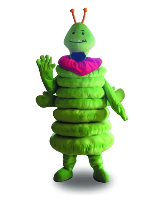 Лидер продаж классическая версия костюм талисмана странной гусеницы мультяшная