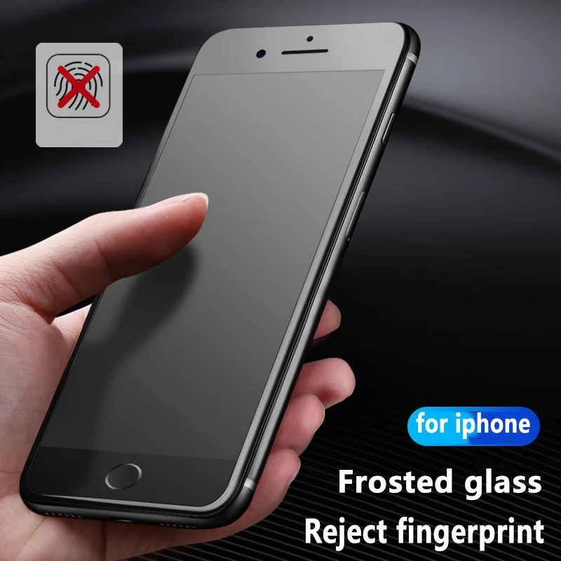

9H Matte Frosted Full Cover Tempered Glass Screen Protector Film for iPhone 12 11 Pro MAX X XS XR 8 7 6 Plus SE Anti-fingerprint