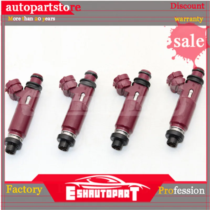 

4 PCS Fuel Injectors Nozzle 195500-3310 For Mazda Miata 1999-2000 1.8L-L4 1955003310 BP4W-13-250 FJ584 842-12201 M666 4G1402