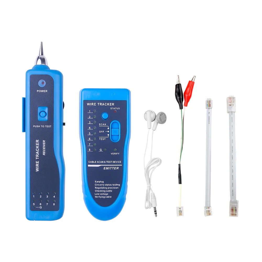 Кабельный тестер RJ45 Cat5e Cat6 CAT6A детектор для обнаружения телефонных проводов и