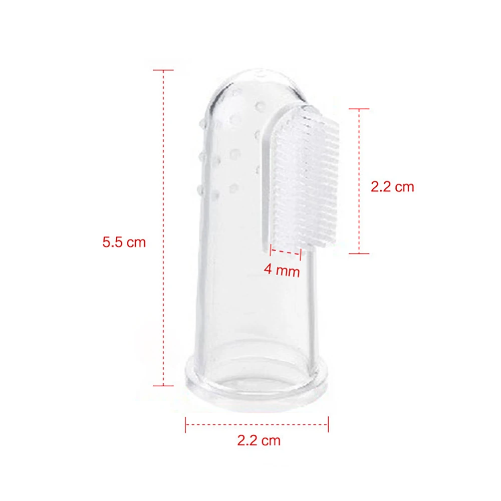 Софтовая питомцу щетка для зубов на палец Teddy Dog Brush Silicagel Supplie Bad Breath Tartar Teeth Care Tool Cat Cleaning Tooth on.